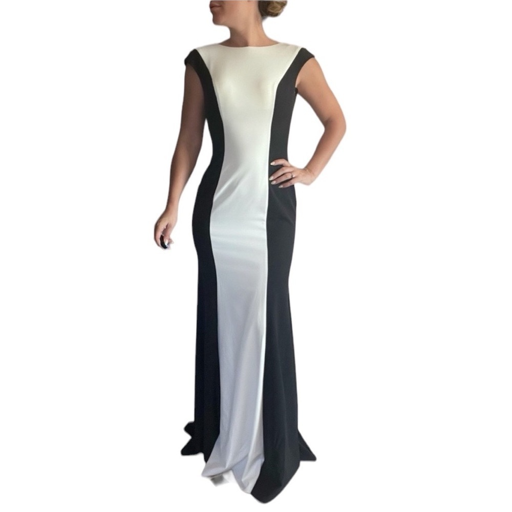 Jovani Evening Gown Black/White